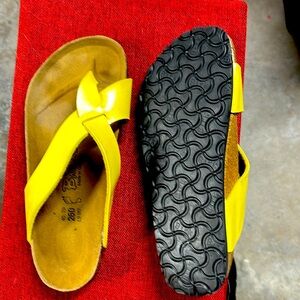 Birkenstock Birki’s yellow sandal size 9